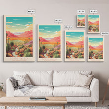 Load image into Gallery viewer, Death Valley National Park California Travel Art, National Park Print, Minimalist Travel Art, Midcentury Modern Style Landscape Painting
