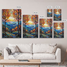 Carregar imagem no visualizador da galeria, Forest Wall Art, Vibrant Art, Abstract Nature Print, Canvas Print, Wall Hanging, Portrait Art, Home Decor Prints, Family Home Decor
