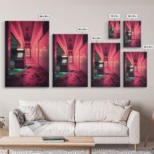Carregar imagem no visualizador da galeria, Arcade Machine, Retro Art, Arcade, Canvas Print, Wall Hanging, Portrait Art, Video Game Decor, Retro Video Games, Game Room Art, Gift Ideas
