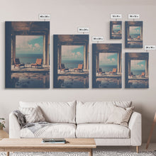 Carregar imagem no visualizador da galeria, Abandoned House, Scary Wall Art, Haunted House Art, Canvas Print, Wall Hanging, Portrait Art, Entryway Prints, Bookshelf Decor, Office Print
