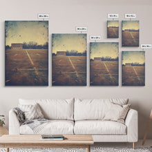 Carregar imagem no visualizador da galeria, Football Field, Football Wall Art, Sports Wall Art, Canvas Print, Wall Hanging, Portrait Art, Man Cave Art, Teacher Gift, Apartment Wall Art
