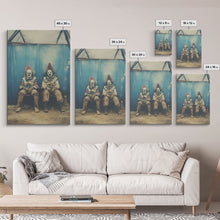 Load image into Gallery viewer, Clown Art, Clown Print, Canvas Print, Wall Hanging, Portrait Art, Halloween Wall Decor, Spooky Room Decor, Moody Wall Art, Horror Decor
