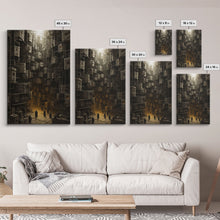 Load image into Gallery viewer, Creepy Wall Decor, Dark Art Print, Canvas Print, Wall Hanging, Portrait Art, Spooky Room Decor, Dark Fantasy Art, Fantasy Artwork,  RV Decor
