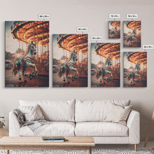 Load image into Gallery viewer, Vintage Circus Photography Print, Framed Canvas Art, Cool Wall Art, Circus Art, Circus Poster, Printable Wall Art, Pop Art
