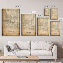 Load image into Gallery viewer, Phoenix Arizona Street Map, Framed Canvas Art, Arizona United States Road Map Wall Art, Office Wall Art, Wall Decor for Office
