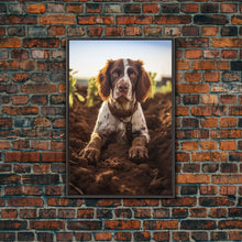 Load image into Gallery viewer, English Springer Spaniel Dog Wall Print, Farmhouse Wall Art, Wall Art, Framed Wall Art, Framed Canvas, Wall Print, Framed Wall Canvas
