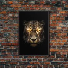 Cargar imagen en el visor de la galería, Fire Eyed Tiger Portrait Art Print, Framed Wall Art, Canvas Print, Big Cat Art, Tiger Painting, Cosmic Tiger Print
