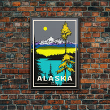 Carregar imagem no visualizador da galeria, Alaska Print, Alaska Art, Alaska Wall Art, Travel Wall Print, Travel Poster, Travel Artwork, Travel Wall Art, Wall Poster, Canvas Wall Print
