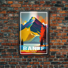 Carregar imagem no visualizador da galeria, Canada Wall Art, Canada Art Print, Banff, Alberta, Travel Wall Print, Travel Poster, Travel Artwork, Travel Wall Art, Canvas Wall Print
