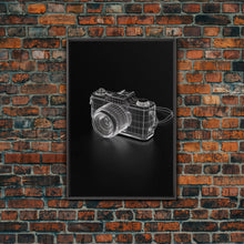 Carregar imagem no visualizador da galeria, Camera Wall Art, Photography Art, Craft Room Wall Decor, Minimalist Print, Wall Decor, Canvas Print, Wall Art, Framed Canvas
