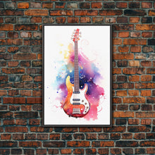 Load image into Gallery viewer, Electric Guitar Wall Art, Rock N Roll Decor, Graffiti Art, Splatter Art, Musician Gift Custom Guitar Art
