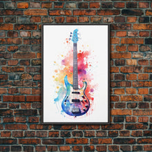 Load image into Gallery viewer, Electric Guitar Wall Art, Rock N Roll Decor, Graffiti Art, Splatter Art, Musician Gift Custom Guitar Art
