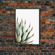 Load image into Gallery viewer, Desert Cactus Art Print, Modern Home Decor, Framed Canvas Print Or Poster, Botanical Print Desert Art Cactus, Bathroom Or Bedroom Or Office
