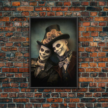 Load image into Gallery viewer, Dark Fantasy, Goth Wall Art, Gothic Wall Decor, Spooky Art, Creepy Wall Art, Canvas Print, Wall Art, Vertical Print, Home Decor, Room Decor
