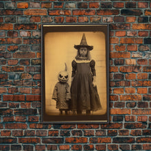 Load image into Gallery viewer, Creepy Wall Art, Spooky Art, Dark Wall Art, Moody Wall Art, Horror Art, Canvas Print, Wall Art, Vertical Print, Home Decor, Wall Decor

