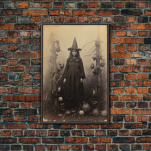 Load image into Gallery viewer, Witchy Wall Art, Moody Wall Art, Gothic Wall Art, Dark Fantasy, Horror Art, Canvas Print, Wall Art, Vertical Print, Home Decor, Wall Decor
