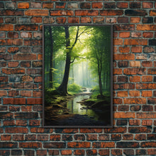 Carregar imagem no visualizador da galeria, Forest Wall Art, Nature Inspired Art, Trees Art, Canvas Print, Wall Art, Vertical Print, Engagement Gift, Camper Wall Decor, Bedroom Prints
