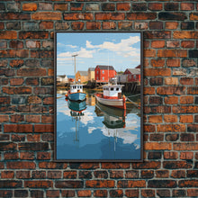 Load image into Gallery viewer, Boat Wall Art, Nautical Wall Art, Coastal Wall Art, Lobster Boat, Canvas Print, Wall Art, Vertical Art, College Dorm Decor, Entryway Prints
