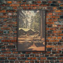Carregar imagem no visualizador da galeria, Camp Decor, Outdoor Wall Art, Cabin Wall Art, Canvas Print, Wall Hanging, Portrait Art, Teacher Gift, Apartment Wall Decor, Ranch Wall Art
