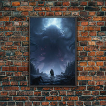 Carregar imagem no visualizador da galeria, Apocalypse, Dark Art Print, dark fantasy art, Canvas Print, Wall Hanging, Portrait Art, Spooky Decor, Horror Home Decor, Unique Gift
