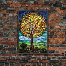 Carregar imagem no visualizador da galeria, Abstract Art, Tree Wall Art, Nature Print, Canvas Print, Wall Hanging, Portrait Art, New Homeowner Gift, Above Bed Art, Entryway Prints
