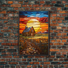 Carregar imagem no visualizador da galeria, Autumn Art, Farm House Wall Art, Abstract Art, Canvas Print, Wall Hanging, Portrait Art, Anniversary Gift, Southern Decor, Office Prints
