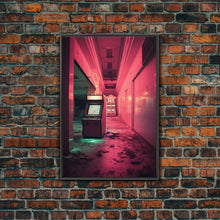 Carregar imagem no visualizador da galeria, Arcade Machine, Retro Art, Arcade, Canvas Print, Wall Hanging, Portrait Art, Video Game Decor, Retro Video Games, Game Room Art, Gift Ideas
