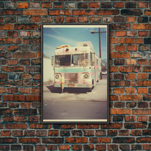 Carregar imagem no visualizador da galeria, Bus, Urban Wall Art, City Art Print, Canvas Print, Wall Hanging, Portrait Art, Urban Art, Apartment Wall Decor, Family Room Art, RV Decor
