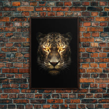 Cargar imagen en el visor de la galería, Fire Eyed Tiger Portrait Art Print, Framed Wall Art, Canvas Print, Big Cat Art, Tiger Painting, Cosmic Tiger Print
