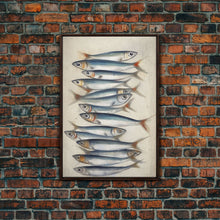 Cargar imagen en el visor de la galería, Fish Wall Decor, Fish Painting, Animal Wall Art, Kitchen Art, Minimalist Wall Art, Wall Decor, Canvas Print, Wall Art, Framed Canvas Art
