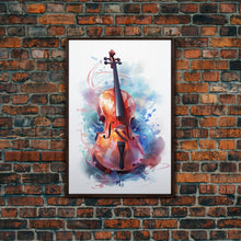 Carregar imagem no visualizador da galeria, Galaxy Cello Studio Decor Gift, Banjo Wall Art Canvas Print, Stringed Instruments, Cello Art, Banjo Poster Print, Cello Gifts, Musical Art
