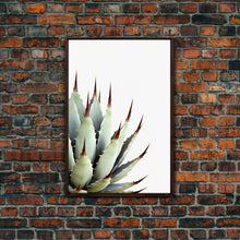 Load image into Gallery viewer, Desert Cactus Art Print, Modern Home Decor, Framed Canvas Print Or Poster, Botanical Print Desert Art Cactus, Bathroom Or Bedroom Or Office
