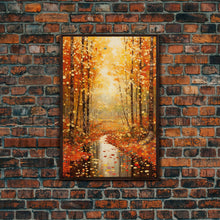 Carregar imagem no visualizador da galeria, Forest Wall Art, Trees Wall Art, Fall Wall Print, Canvas Print, Wall Art, Vertical Art, Housewarming Gift, Ranch Decor, Country Wall Art
