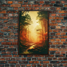 Carregar imagem no visualizador da galeria, Forest Wall Art, Trees Art Print, Sunset Print, Canvas Print, Wall Art, Vertical Art, Nature Lover Gift, Camper Wall Decor, Country Wall Art
