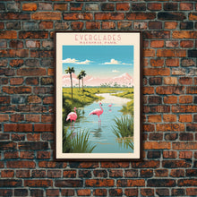 Carregar imagem no visualizador da galeria, Everglades National Park Travel Poster Print, Canvas Print Wall Art, Florida Travel Art, Midcentury Modern Travel Decor, MCM Wall Art
