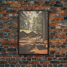 Carregar imagem no visualizador da galeria, Camp Decor, Outdoor Wall Art, Cabin Wall Art, Canvas Print, Wall Hanging, Portrait Art, Teacher Gift, Apartment Wall Decor, Ranch Wall Art
