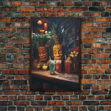 Load image into Gallery viewer, Cocktail Print, Bar Cart Wall Art, Canvas Print, Wall Hanging, Portrait Art, Cocktail Art, Retirement Gifts, Apartment Wall Decor, RV Decor
