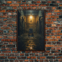 Load image into Gallery viewer, Creepy Wall Decor, Spooky Room Decor, Canvas Print, Wall Hanging, Portrait Art, Halloween Wall Decor, Dark Fantasy, Dark Wall Art
