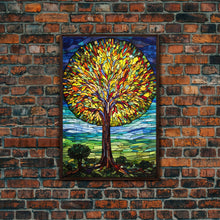 Carregar imagem no visualizador da galeria, Abstract Art, Tree Wall Art, Nature Print, Canvas Print, Wall Hanging, Portrait Art, New Homeowner Gift, Above Bed Art, Entryway Prints
