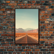 Load image into Gallery viewer, Desert Landscape, Desert Wall Art, Mountains Wall Art, Canvas Print, Wall Hanging, Portrait Art, Home Decor Prints, Office Wall Decor
