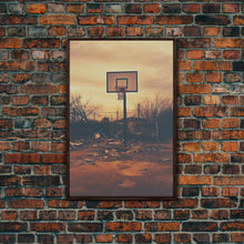 Carregar imagem no visualizador da galeria, Basketball Wall Art, Sports Wall Art, Canvas Print, Wall Hanging, Portrait Art, Family Home Decor, Housewarming Gift, College Dorm Decor
