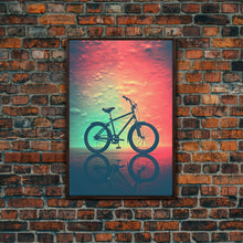 Load image into Gallery viewer, Retro 1980s Bike Canvas Print, Bicycle Art, Framed Wall Art, Fine Art Photography Print, Retro Inspired Wall Decor, Man Cave Art, Office Art
