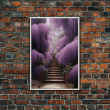 Carregar imagem no visualizador da galeria, Beautiful Wisteria Garden Walkway Path Wall Art, Fine Art Print, Wall Poster, Wall Print
