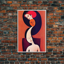 Carregar imagem no visualizador da galeria, Dreaming Of You Cubism Woman Faces Abstract Fine Art Print, Wall Art Print, Wall Poster
