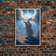 Carregar imagem no visualizador da galeria, Angel Art, Framed Wall Art, Canvas Print, Angelic Art, Angel Painting, Angel Rising To The Heavens
