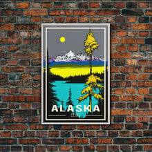 Carregar imagem no visualizador da galeria, Alaska Print, Alaska Art, Alaska Wall Art, Travel Wall Print, Travel Poster, Travel Artwork, Travel Wall Art, Wall Poster, Canvas Wall Print

