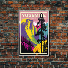 Load image into Gallery viewer, Yosemite Wall Art, California Art Print, North America Poster, Travel Wall Print, Travel Poster, Travel Wall Art, Canvas Wall Print
