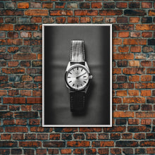 Cargar imagen en el visor de la galería, Classic Wrist Watch Wall Art, Watch Art, Watch Face, Black And White, Minimalist Print, Wall Decor, Canvas Print, Wall Art, Framed Canvas
