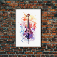 Carregar imagem no visualizador da galeria, Galaxy Cello Gift, Banjo Wall Art Canvas Print, Stringed Instruments, Cello Art, Banjo Poster Print, Cello Gifts, Musical Art
