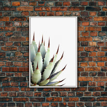 Load image into Gallery viewer, Desert Cactus Art Print, Modern Home Decor, Framed Canvas Print Or Poster, Botanical Print Desert Art Cactus, Bathroom Or Bedroom Or Office
